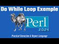 Learn Perl: Do While Loop: Beginners Code Example 2024