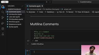 Comments in Python Programming Language | codewithvaibhav