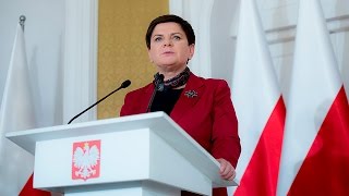 Wystąpienie premier Beaty Szydło w Pułtusku