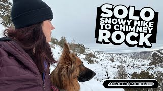 Solo Snow Hike with my German Shepherd