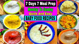 7 Days 7 Baby Food Recipes For 1-5 Years | Baby Food Recipes For 1-5 Y | Healthy Food Bites