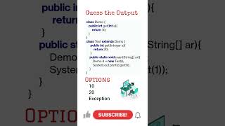 Day 94 | Method overriding Question | #Java