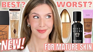 5 BEST \u0026 WORST NEW Foundations For Mature Skin 2022 | FOUNDATION ROUNDUP