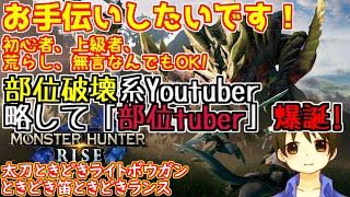 参加自由 モンハンライズ  誰でもなんでもやりまっせ【部位Tuber】