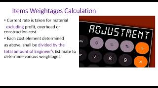 Price Adjustment /Escalation