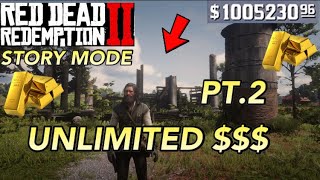 Red Dead Redemption 2- UNLIMITED GOLD BAR GLITCH/MONEY GLITCH *NEW LOCATION* (Story Mode)