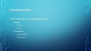 11 CSS Combinators Discussion
