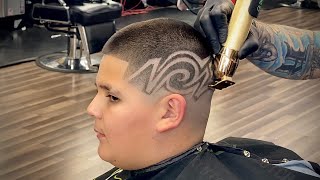 DOPEST Freestyle Design 🔥 BARBER TUTORIAL at 3:00