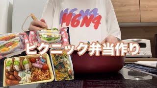 【島vlog#3】ピクニック弁当作り🧺🫛🍅🥪