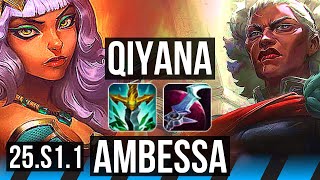 QIYANA vs AMBESSA (MID) | KR Master | 25.S1.1