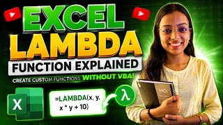 Excel LAMBDA Function Explained | Create Custom Functions Without VBA✅