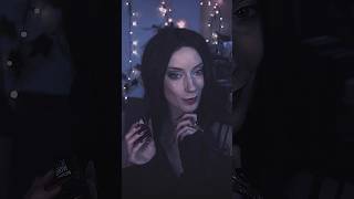 ASMR Can Morticia give you a deadly manicure? 💀  (CLICK TITLE FOR FULL VID) #asmr ⁠⁠#shorts
