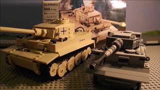 Kazi Brick WW2 Tiger Tank set reveiw (Animated)