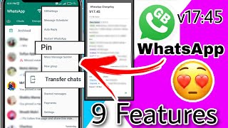 9 New Features Add In GB WhatsApp | v17:45 | MRF Technical Facility.