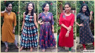 My Kurti Haul + Lookbook I എങ്ങനെ Myntra യിൽ ഓർഡർ ചെയ്യാംI Myntra I Kuppayam I Blush with ASH