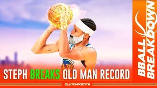 Steph Curry breaks old man record, a breakdown