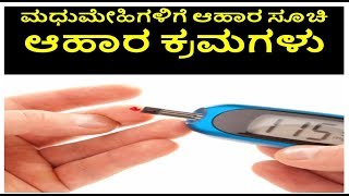 LIST OF FOODS FOR DIABETICS | ಮಧುಮೇಹಿಗಳಿಗೆ ಆಹಾರ ಸೂಚಿ