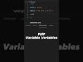 PHP Tips & Tricks | How to use variable variables in PHP