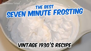 Old-Fashioned 7 Minute Frosting - Vintage 1930's Recipe - 7 Minute Frosting For Coconut Cake