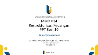 MM Restrukturisasi Keuangan Sesi 10