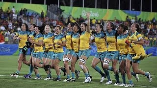 Australia wins gold in women's rugby sevens at Rio