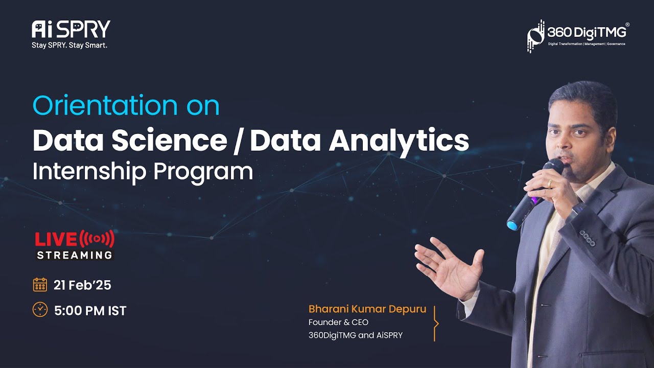 Data Science Data Analytics Paid Internship Program Orientation
