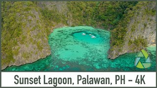 Sunset Lagoon - Coron, Palawan, Philippines [4K]