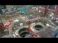 Crossrail time lapse video: Construction of access shaft at Bond Street Hanover Square site