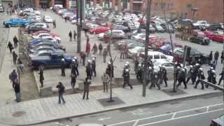 Marche finale de l'escouade anti-émeute 20 avril 2012