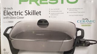 Presto electric skillet. 16 inch nonstick ceramic coating.