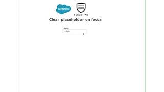 Clear placeholder on focus