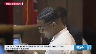 Governor Lee granting Tony Carruthers reprieve from execution for one year