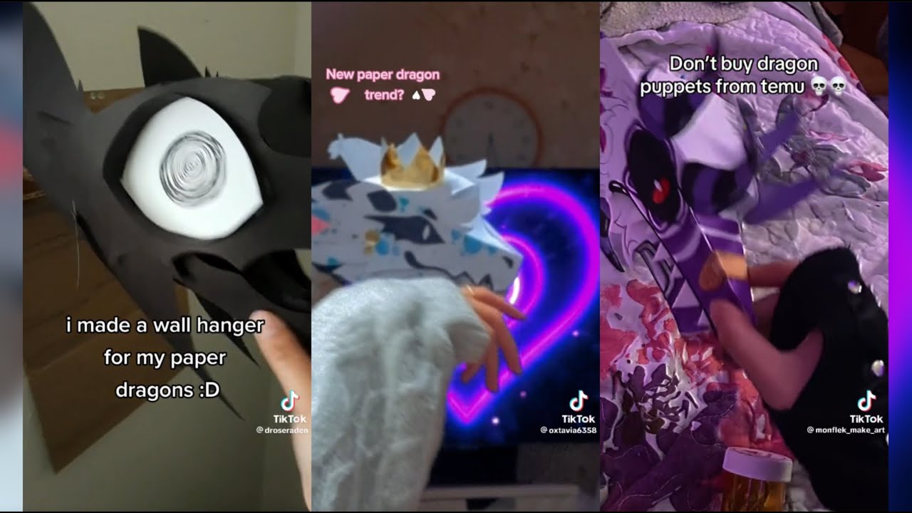 Paper Dragon Puppet Compilation 5 Youtube