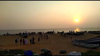 The Sunset at Shangumugham Beach