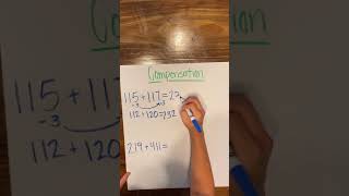 Third Grade Partial Sum and Compensation Strategies for 3 digit addition