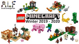 LEGO Minecraft Winter 2019 - 2020 Compilation of all Sets