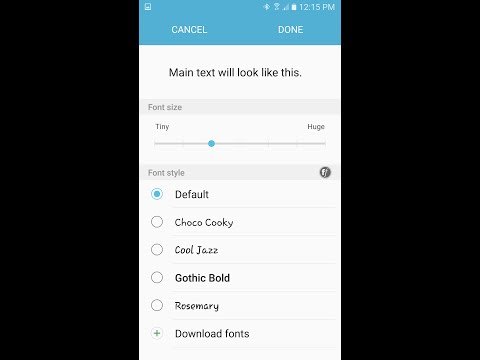 How To Change Text(Font) Size Bigger On Samsung Galaxy S7/Edge/S6/Note5 How To Change Text(Font) Size Bigger On Samsung Galaxy S7/Edge/S6/Note5