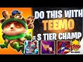 WILD RIFT | TEEMO IS S TIER IF YOU DO THIS! (Very Underrated) | Teemo Gameplay | Guide & Build