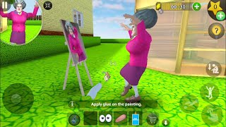 Scary Teacher 3D Version 5.11 | Miss T Dance Infront Of Painting In A Flying Art Prank