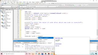 insert a node before a given value of node in doubly linked list