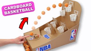 Cardboard Basketball. NBA Basketball Board Game - DIY.