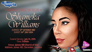 Thanksgiving Service for the Life of Shameka Williams