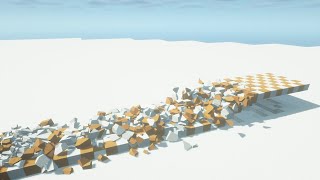 Minecraft satisfying physics domino