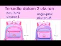 Ransel Sekolah Import Anak Cewek Perempuan SD SMP Double Layer Pintu Kulkas