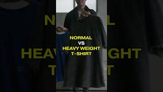 Difference between a normal t-shirt and a heavy weight t-shirt 👕