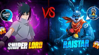 RAISTAR VS SNIPERLORD !!😱🔥 Best Clash Battle Who will Win?- Garena Free Fire is Back