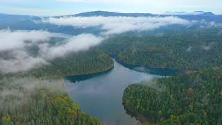 秘境ペンケパンケを飛ぶ   Drone flight over mysterious Penke \u0026Panke Lakes