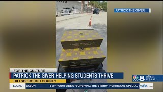 Patrick the Giver continues his mission of bringing joy to local educators