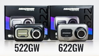 Wideorejestratory Nextbase 522GW oraz 622GW - porównanie / comparison