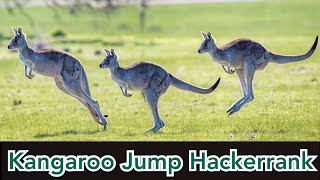 Kangaroo HackerRank Solution || Explanation in Hindi || coding4u